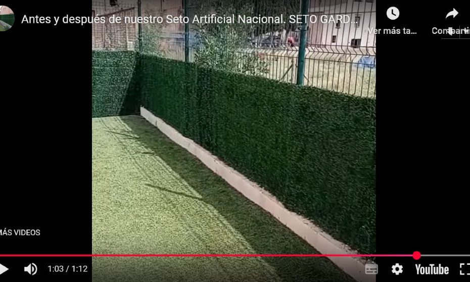 Antes y después de nuestro Seto Artificial Nacional. SETO GARDEN